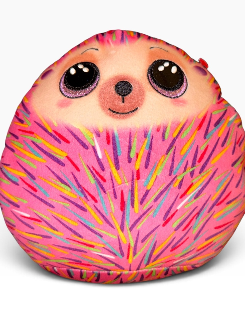 Ty Pink Multi-Color Hedgehog Plush Pillow